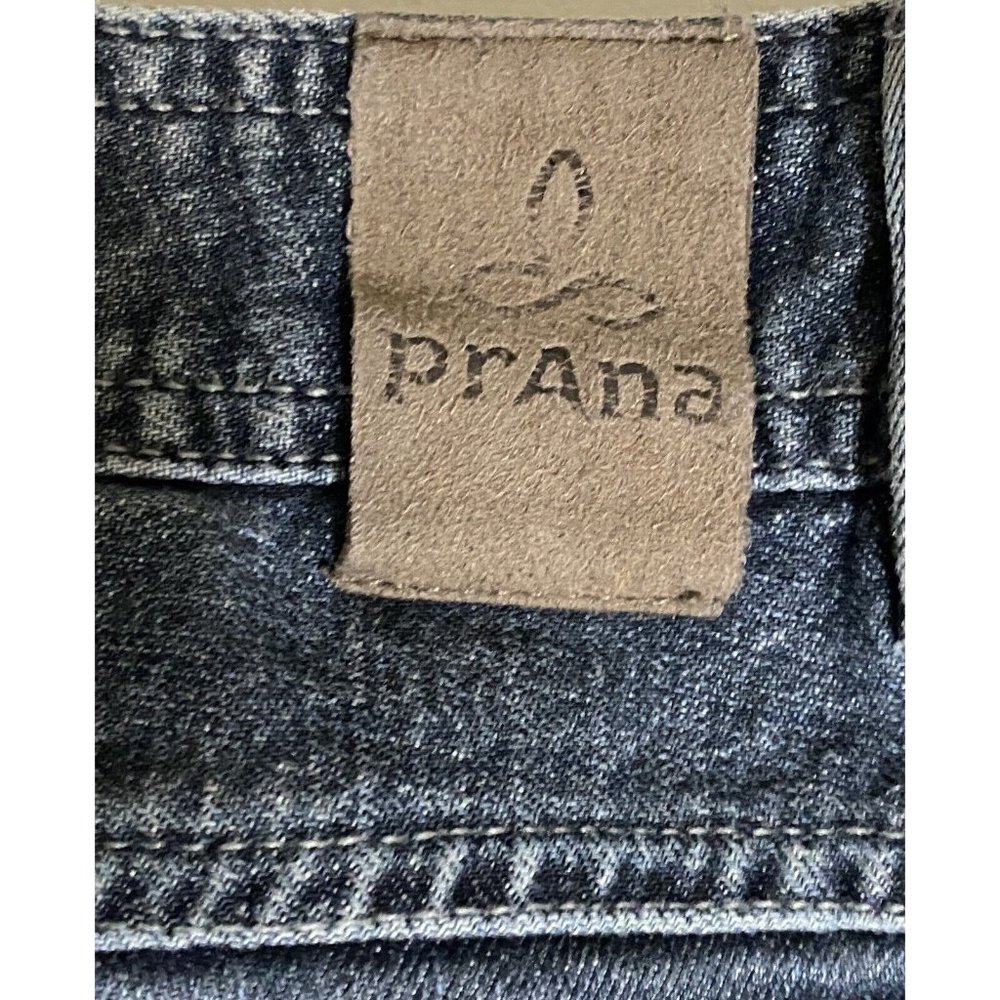 PrAna Men's Size 38 Blue Denim Casual Hiking Jeans 38" x 31" Born In Experience - Picture 7 of 9